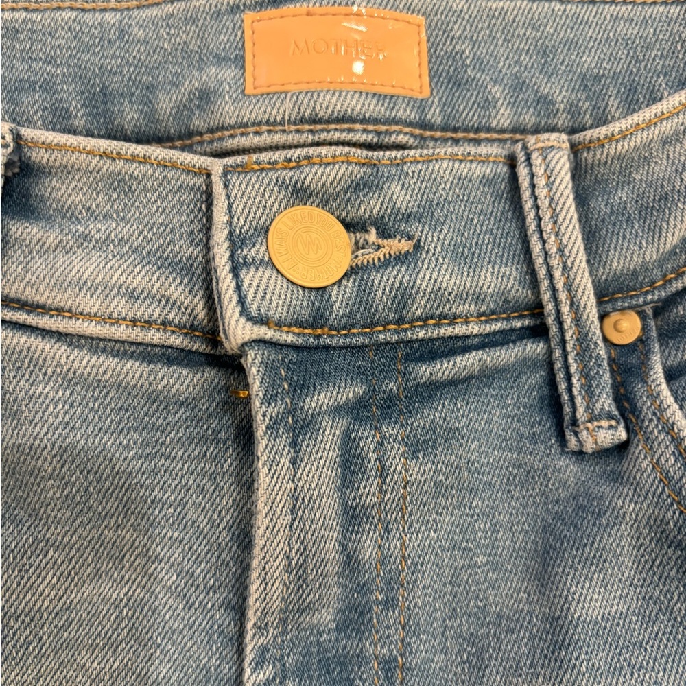 MOTHER Light Blue Flare Jeans - Picture 2 of 7